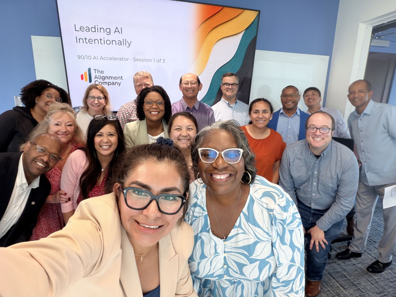 Brian leading a live Leading AI Intentionally session