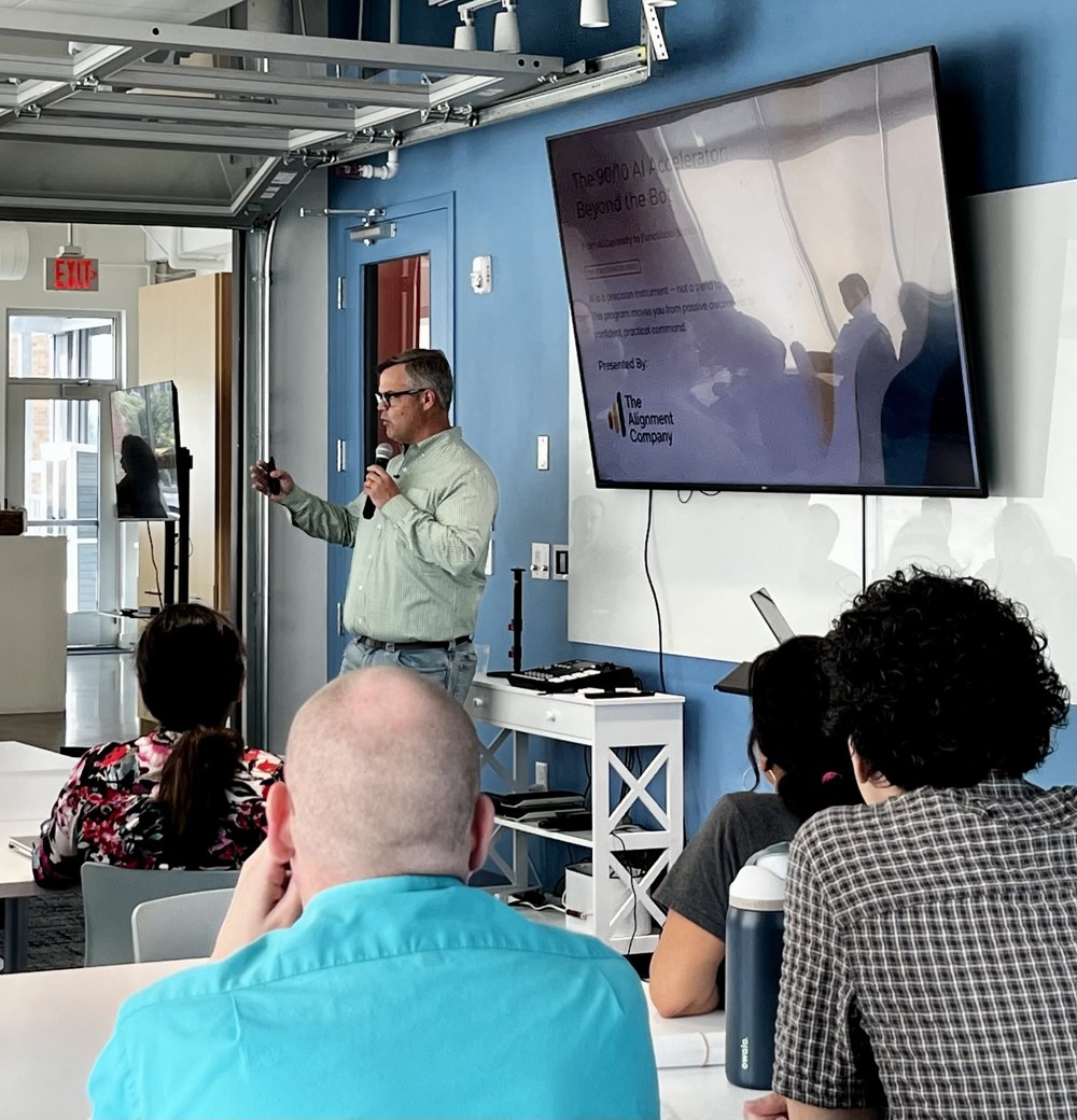 Brian leading a live Beyond the Bot session